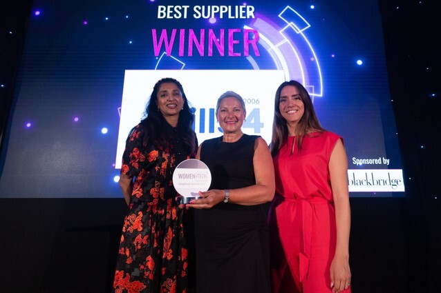 Best Supplier at Women in tech Employer Awards